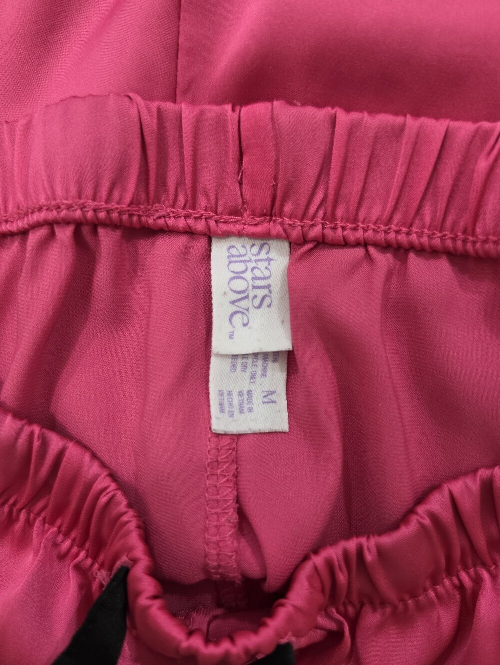 stars above Pajama Shorts in Pink & Black Women's Size M - Picture 3 of 3
